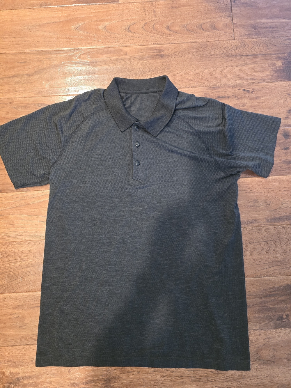 Men's Lululemon Heather Charcoal Swiftly Tech Polo